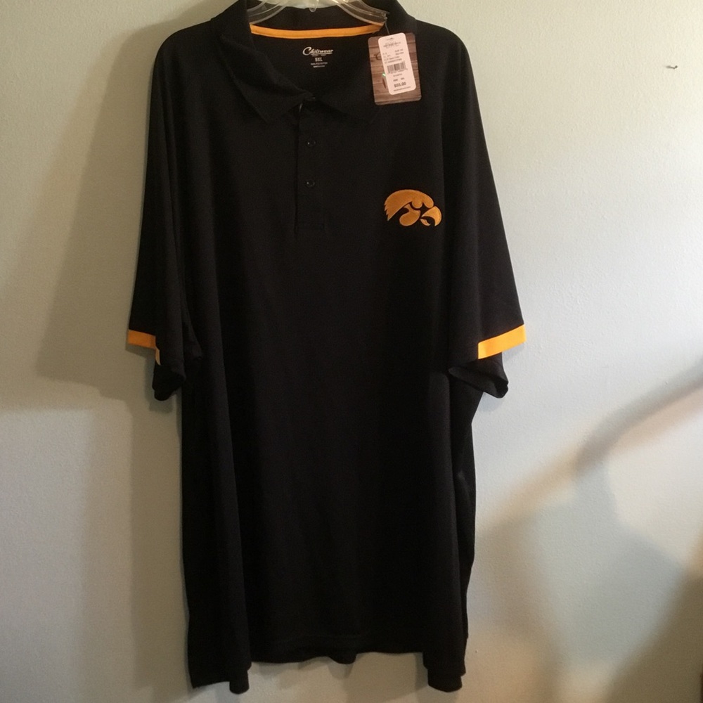 Chiliwear Black Polo with Gold Hawkeye Logo